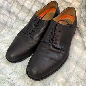 Cole Haan Mens 9.5‎ M Grandpacore Black Leather Oxfords Grand Dress Shoes